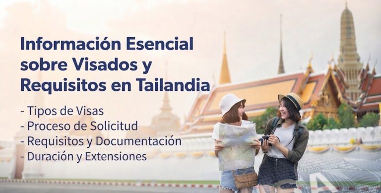 Tipos de Visas para Tailandia, E-Visa, DTV y Requisitos