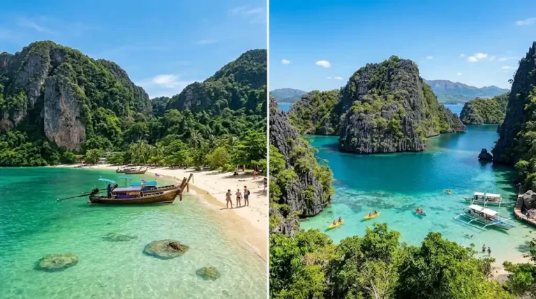 Comparativa entre las playas de Tailandia y las lagunas de Filipinas para viajes largos